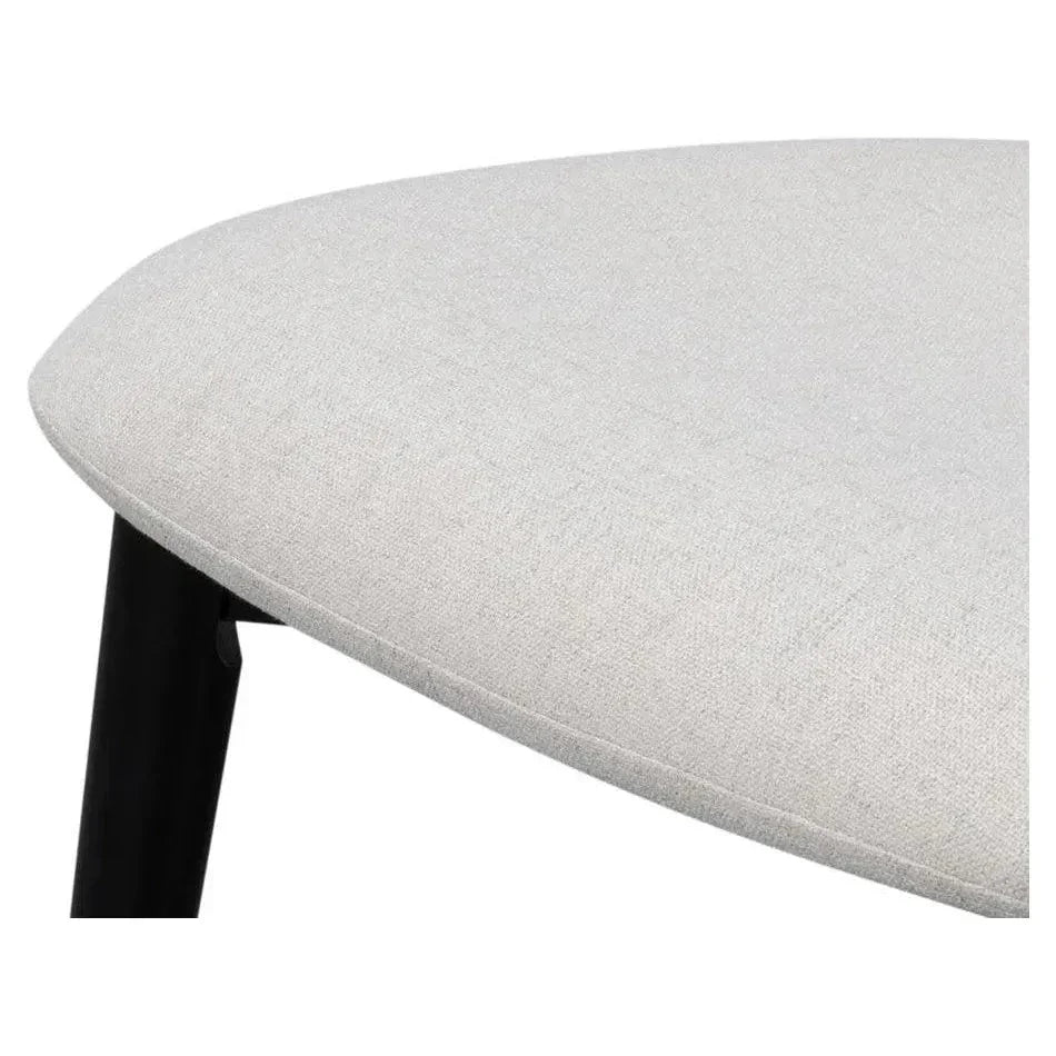 Contour Beechwood Ivory Armless Sidechair - LOOMLAN - Accent Chairs