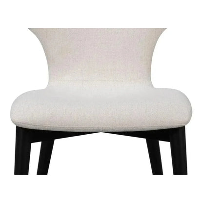Contour Beechwood Ivory Armless Sidechair - LOOMLAN - Accent Chairs