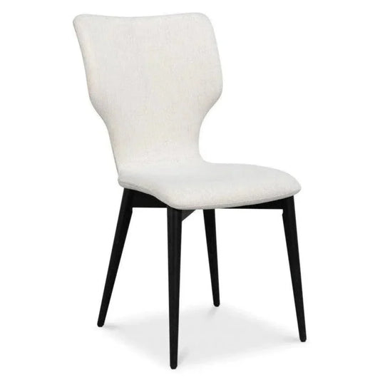 Contour Beechwood Ivory Armless Sidechair - LOOMLAN - Accent Chairs