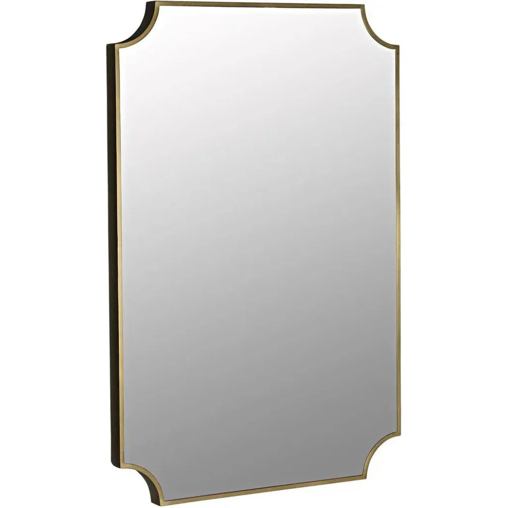 Convexed Steel Vertical Mirror - LOOMLAN - Noir - Wall Mirrors