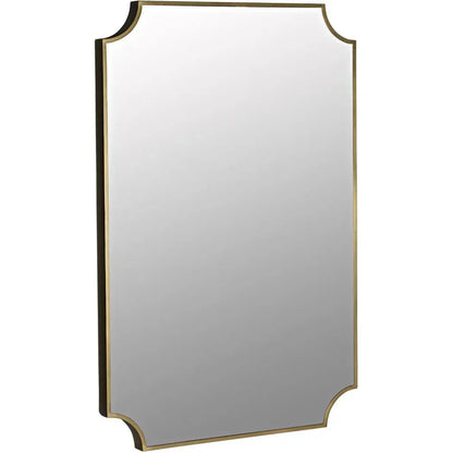 Convexed Steel Vertical Mirror - LOOMLAN - Noir - Wall Mirrors