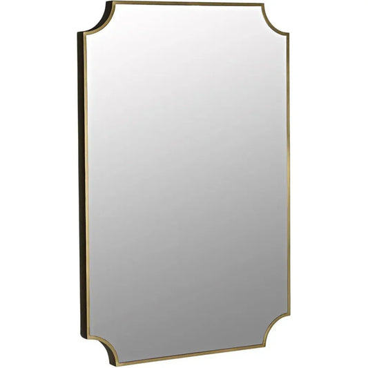 Convexed Steel Vertical Mirror - LOOMLAN - Noir - Wall Mirrors
