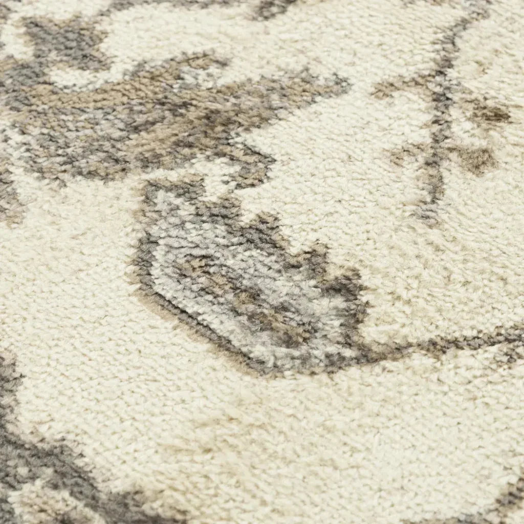 Cony Floral Beige Kitchen Hallway Runner Rug - LOOMLAN - LOOMLAN - Area Rugs