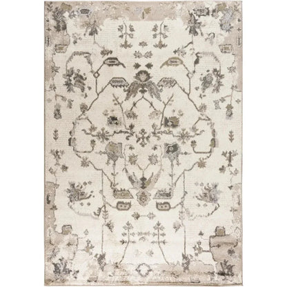 Cony Floral Beige Kitchen Hallway Runner Rug - LOOMLAN - LOOMLAN - Area Rugs