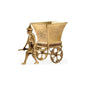 Coolio Cart Traditional Designd Brass Planter - LOOMLAN - Wildwood - Planters
