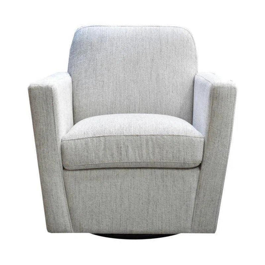 Cooper Swivel Club Chair - Woven Linen - LOOMLAN - LH Imports - Club Chairs