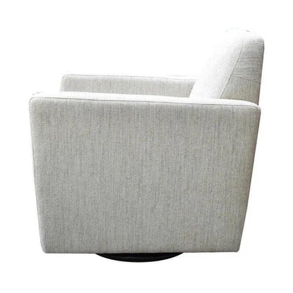 Cooper Swivel Club Chair - Woven Linen - LOOMLAN - LH Imports - Club Chairs
