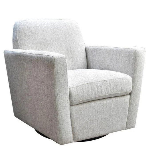 Cooper Swivel Club Chair - Woven Linen - LOOMLAN - LH Imports - Club Chairs