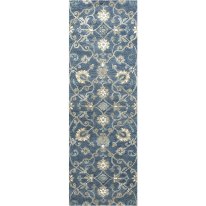 Copa Blue Round Area Rugs For Dining Room - LOOMLAN - LOOMLAN - Area Rugs