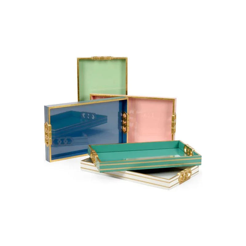 Copas Honeycomb Patterned Serving Tray - LOOMLAN - Chelsea House - Trays