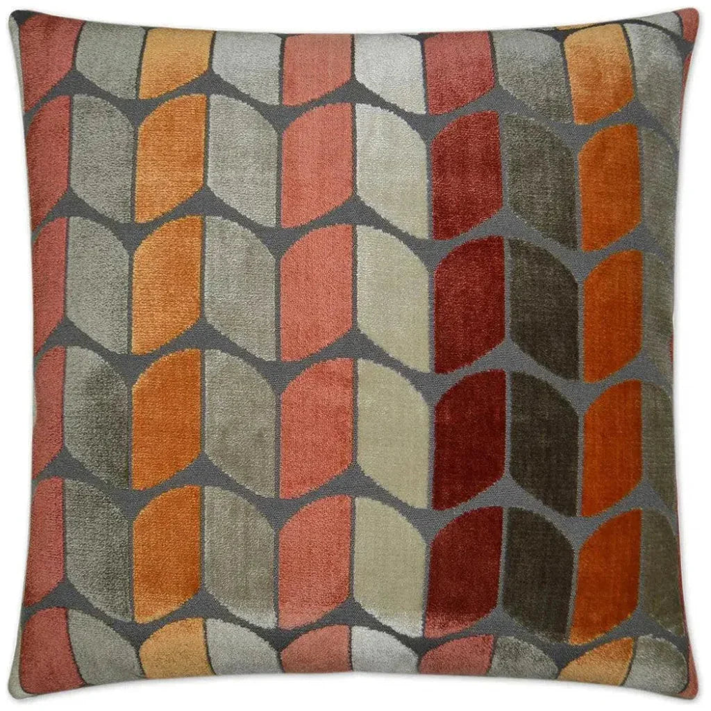 Copenhagen Sunset Chevron Orange Large Throw Pillow - LOOMLAN - D.V. Kap - Throw Pillows