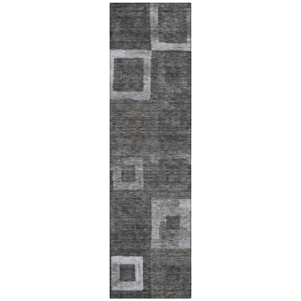Cora Black Washable Indoor - Outdoor Rug - LOOMLAN - LOOMLAN Rugs - Outdoor Rugs