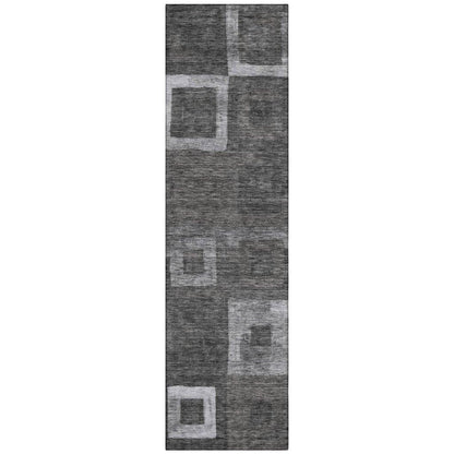Cora Black Washable Indoor - Outdoor Rug - LOOMLAN - LOOMLAN Rugs - Outdoor Rugs