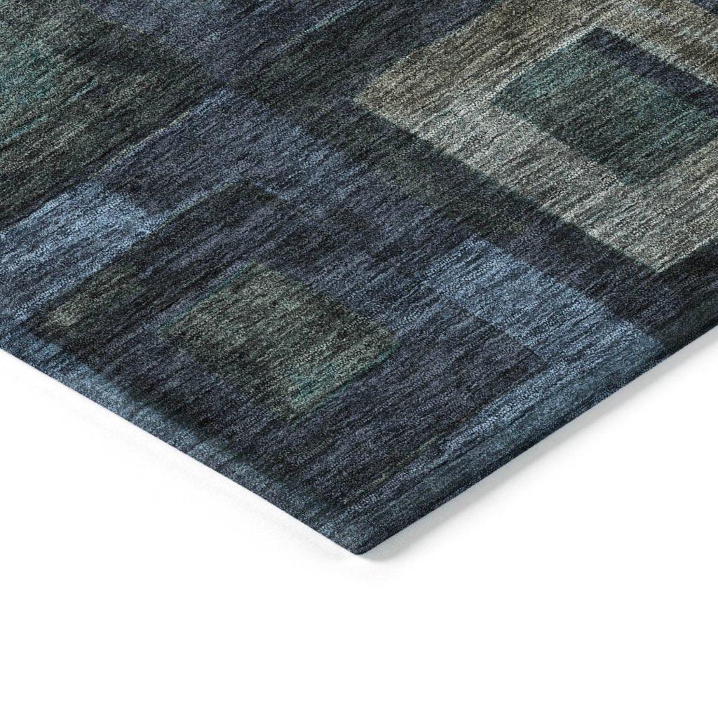 Cora Blue Washable Indoor - Outdoor Rug - LOOMLAN - LOOMLAN Rugs - Outdoor Rugs