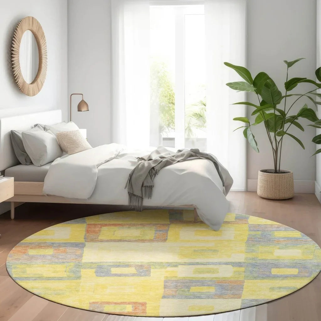 Cora Gold Washable Indoor - Outdoor Rug - LOOMLAN - LOOMLAN Rugs - Outdoor Rugs