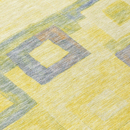 Cora Gold Washable Indoor - Outdoor Rug - LOOMLAN - LOOMLAN Rugs - Outdoor Rugs