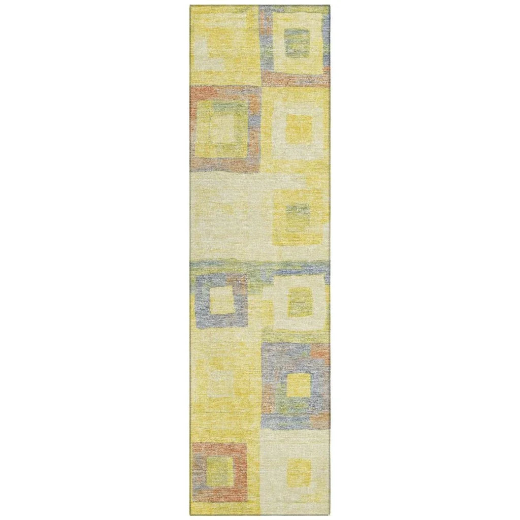 Cora Gold Washable Indoor - Outdoor Rug - LOOMLAN - LOOMLAN Rugs - Outdoor Rugs