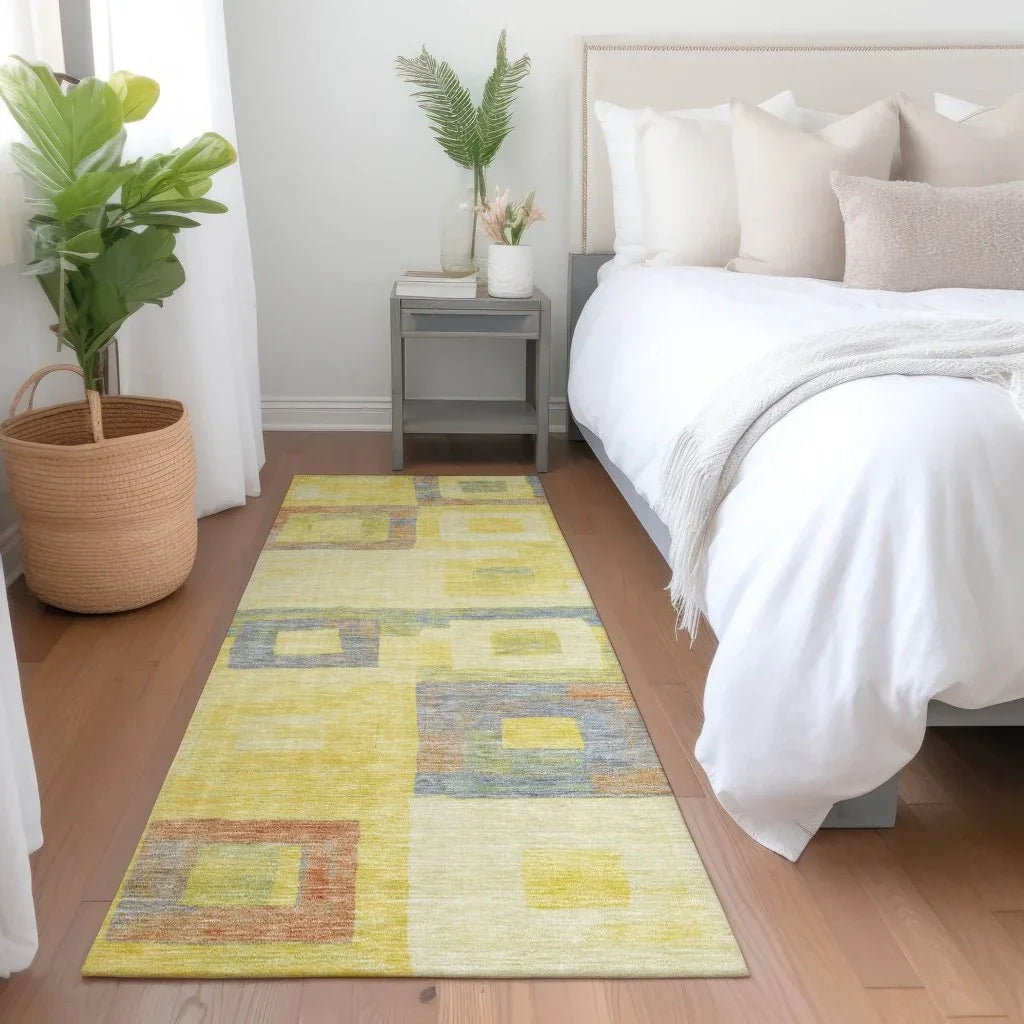 Cora Gold Washable Indoor - Outdoor Rug - LOOMLAN - LOOMLAN Rugs - Outdoor Rugs