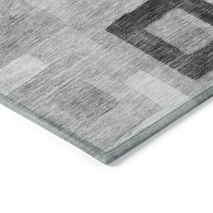 Cora Gray Washable Indoor - Outdoor Rug - LOOMLAN - LOOMLAN Rugs - Outdoor Rugs