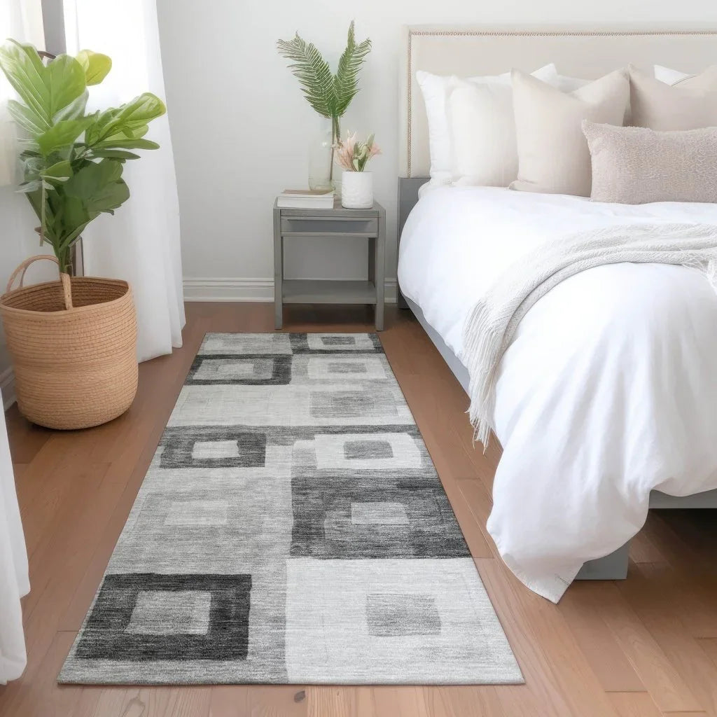 Cora Gray Washable Indoor - Outdoor Rug - LOOMLAN - LOOMLAN Rugs - Outdoor Rugs