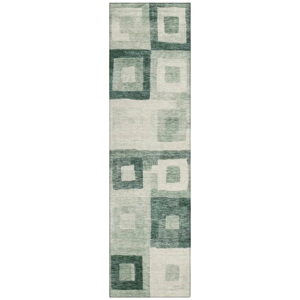 Cora Green Washable Indoor - Outdoor Rug - LOOMLAN - LOOMLAN Rugs - Outdoor Rugs