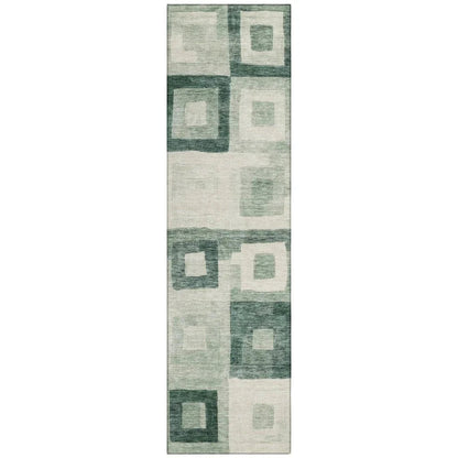 Cora Green Washable Indoor - Outdoor Rug - LOOMLAN - LOOMLAN Rugs - Outdoor Rugs