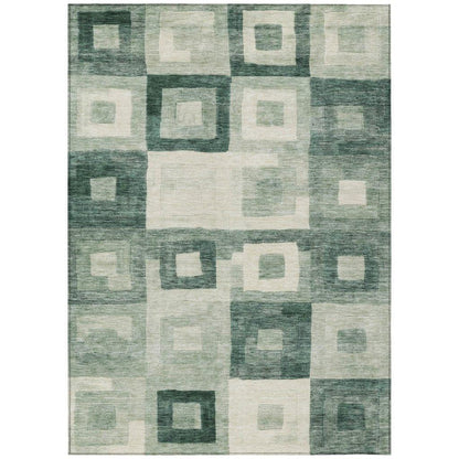 Cora Green Washable Indoor - Outdoor Rug - LOOMLAN - LOOMLAN Rugs - Outdoor Rugs