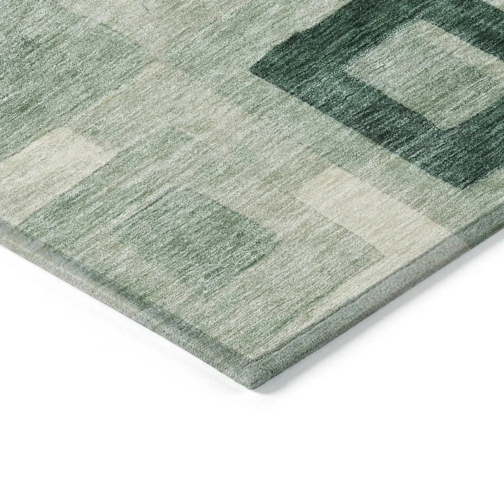 Cora Green Washable Indoor - Outdoor Rug - LOOMLAN - LOOMLAN Rugs - Outdoor Rugs