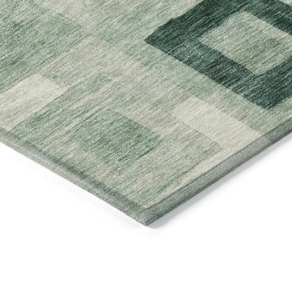 Cora Green Washable Indoor - Outdoor Rug - LOOMLAN - LOOMLAN Rugs - Outdoor Rugs