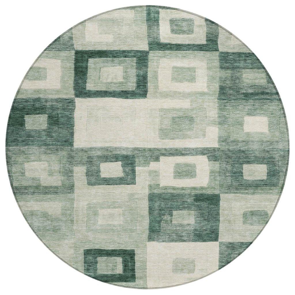 Cora Green Washable Indoor - Outdoor Rug - LOOMLAN - LOOMLAN Rugs - Outdoor Rugs