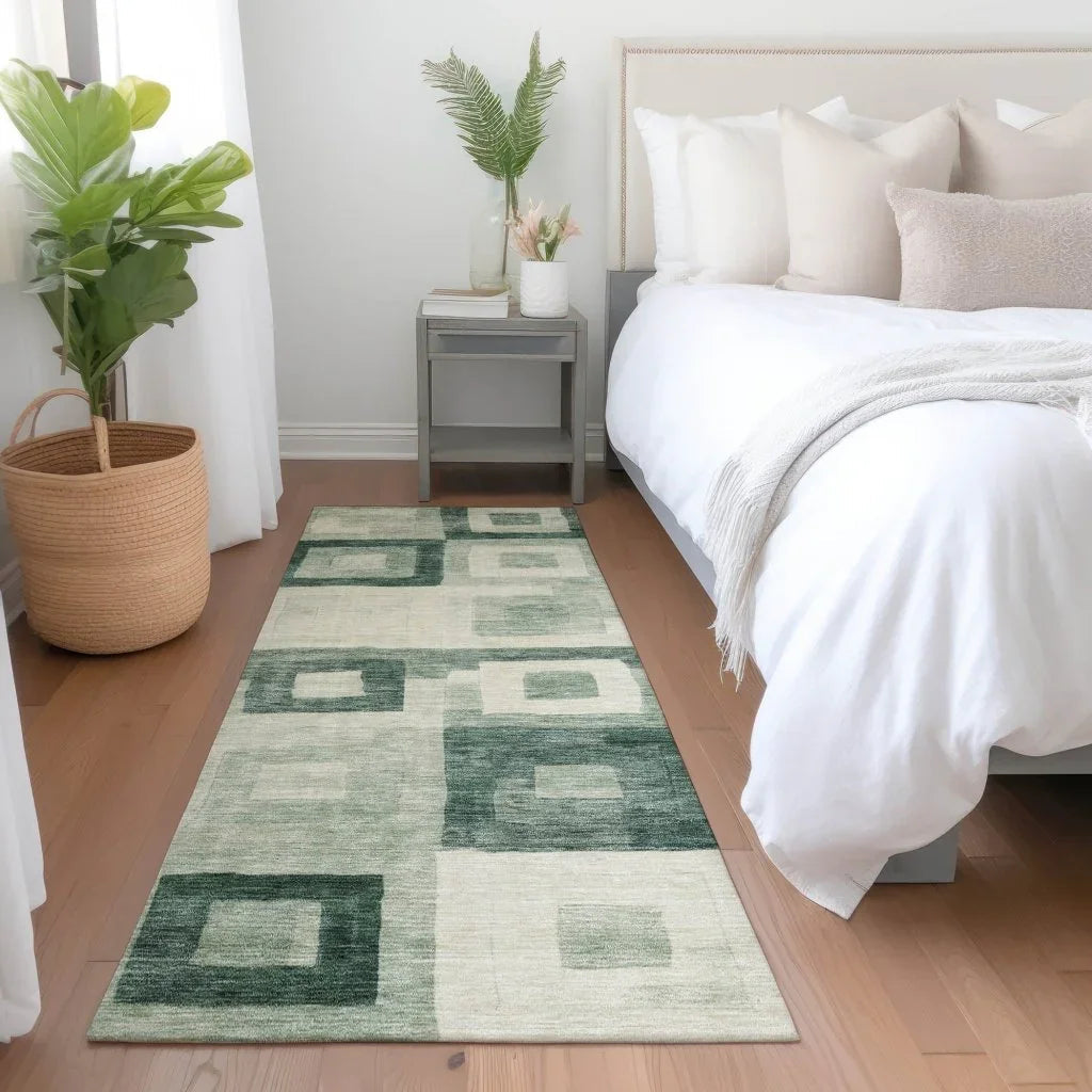 Cora Green Washable Indoor - Outdoor Rug - LOOMLAN - LOOMLAN Rugs - Outdoor Rugs
