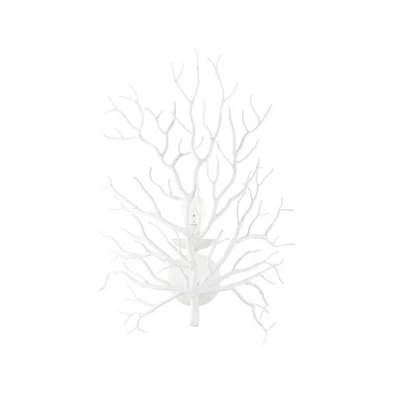 Cora Lee Iron Made White Wall Sconce - LOOMLAN - Wildwood - Wall Sconces