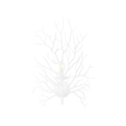 Cora Lee Iron Made White Wall Sconce - LOOMLAN - Wildwood - Wall Sconces