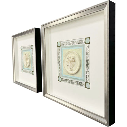 Coral Circles II Wood Framed Wall Art 2PC