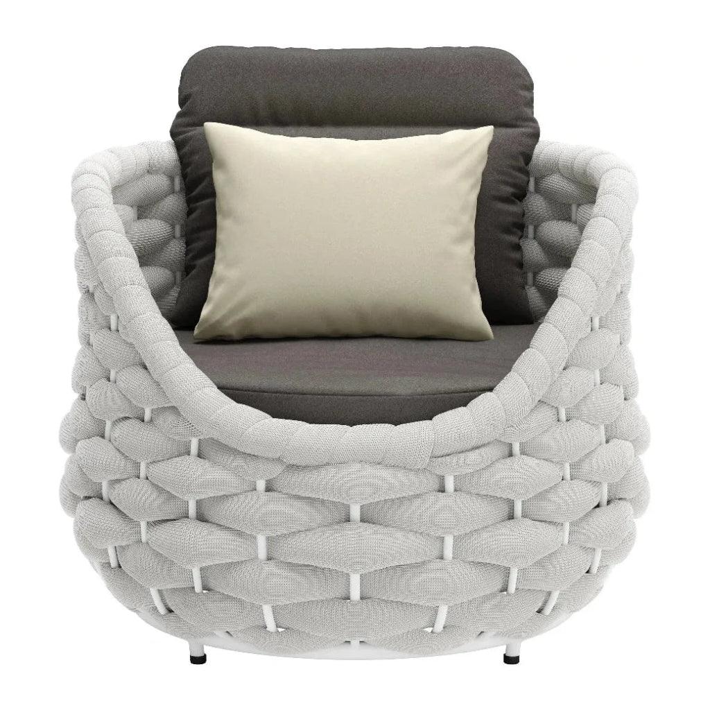 Coral Reef Accent Chair Gray-Outdoor Accent Chairs-Zuo Modern-LOOMLAN