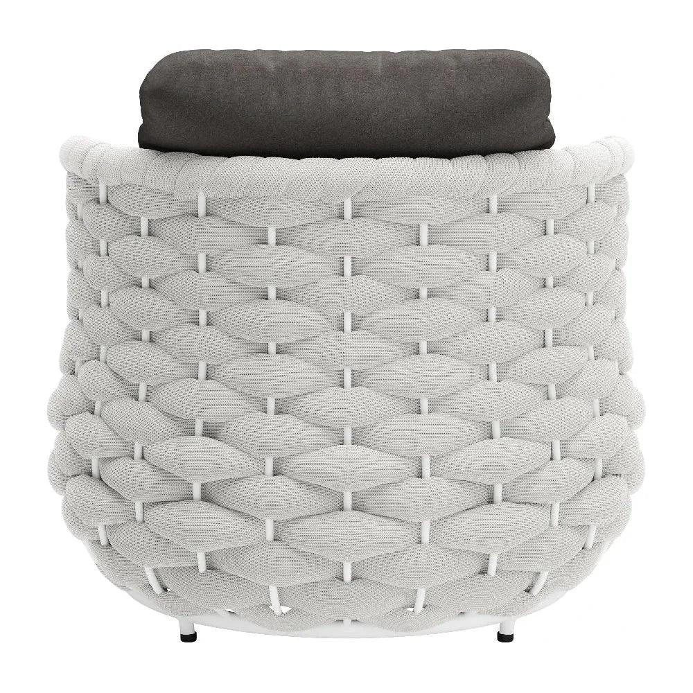 Coral Reef Accent Chair Gray-Outdoor Accent Chairs-Zuo Modern-LOOMLAN