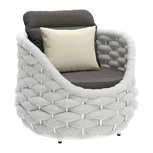 Coral Reef Accent Chair Gray-Outdoor Accent Chairs-Zuo Modern-LOOMLAN