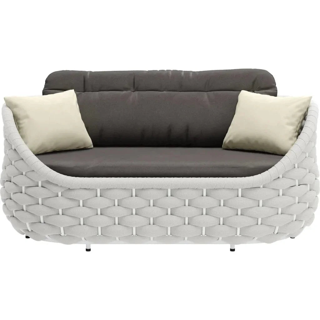 Coral Reef Loveseat Gray - LOOMLAN - Zuo Modern - Outdoor Sofas & Loveseats