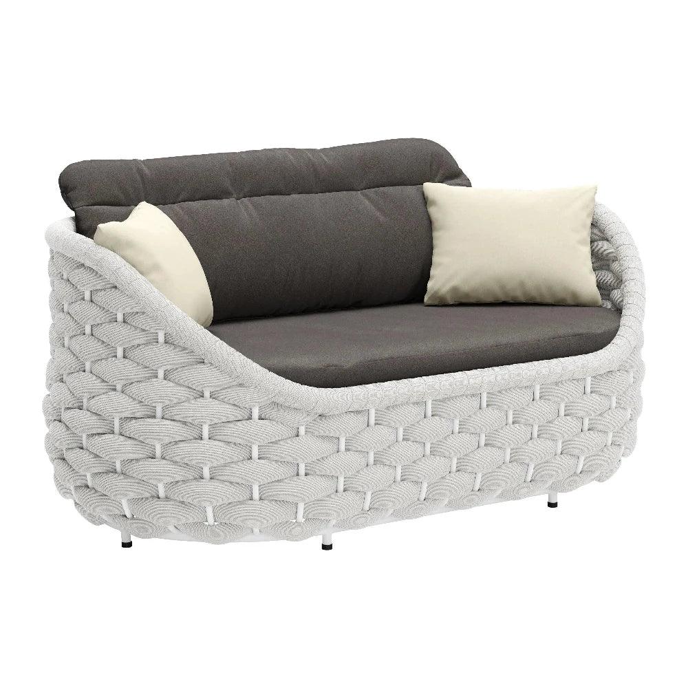 Coral Reef Loveseat Gray - LOOMLAN - Zuo Modern - Outdoor Sofas & Loveseats