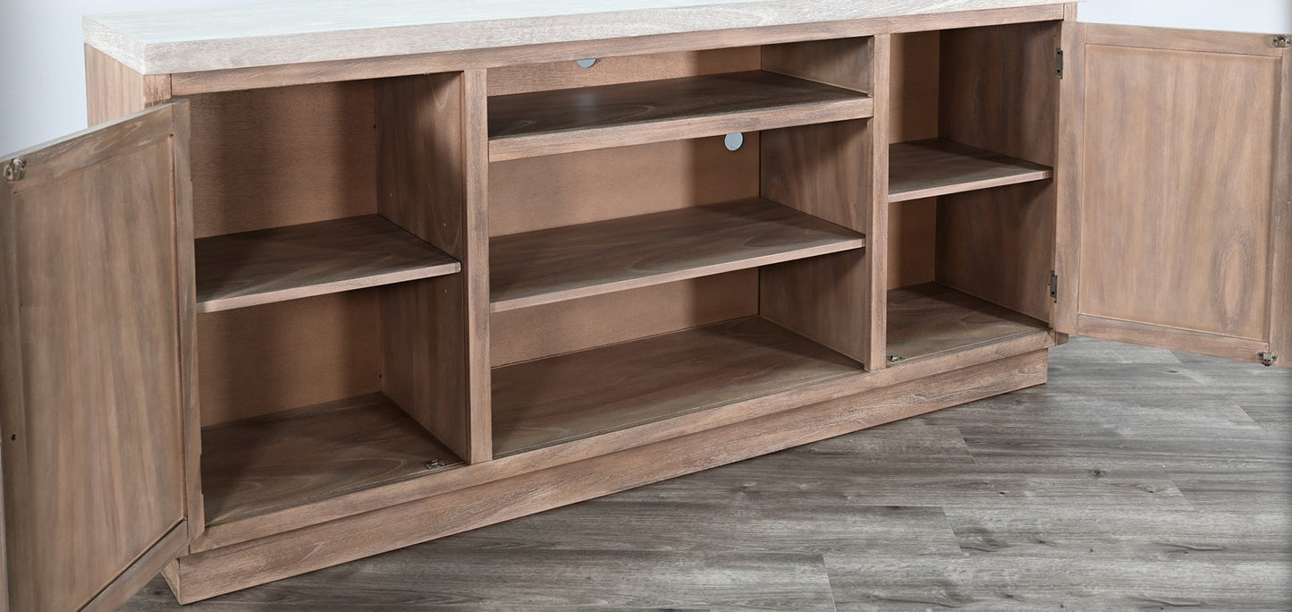 Coral Shore Two Doors Wooden Media Console