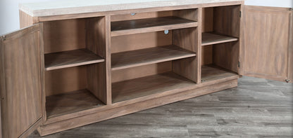 Coral Shore Two Doors Wooden Media Console