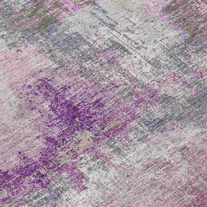 Coralia Purple Washable Indoor - Outdoor Rug - LOOMLAN - LOOMLAN Rugs - Outdoor Rugs