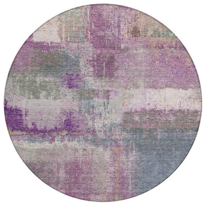 Coralia Purple Washable Indoor - Outdoor Rug - LOOMLAN - LOOMLAN Rugs - Outdoor Rugs