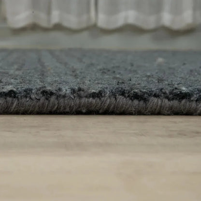 Corb Solid Charcoal Area Rugs For Living Room - LOOMLAN - LOOMLAN - Area Rugs