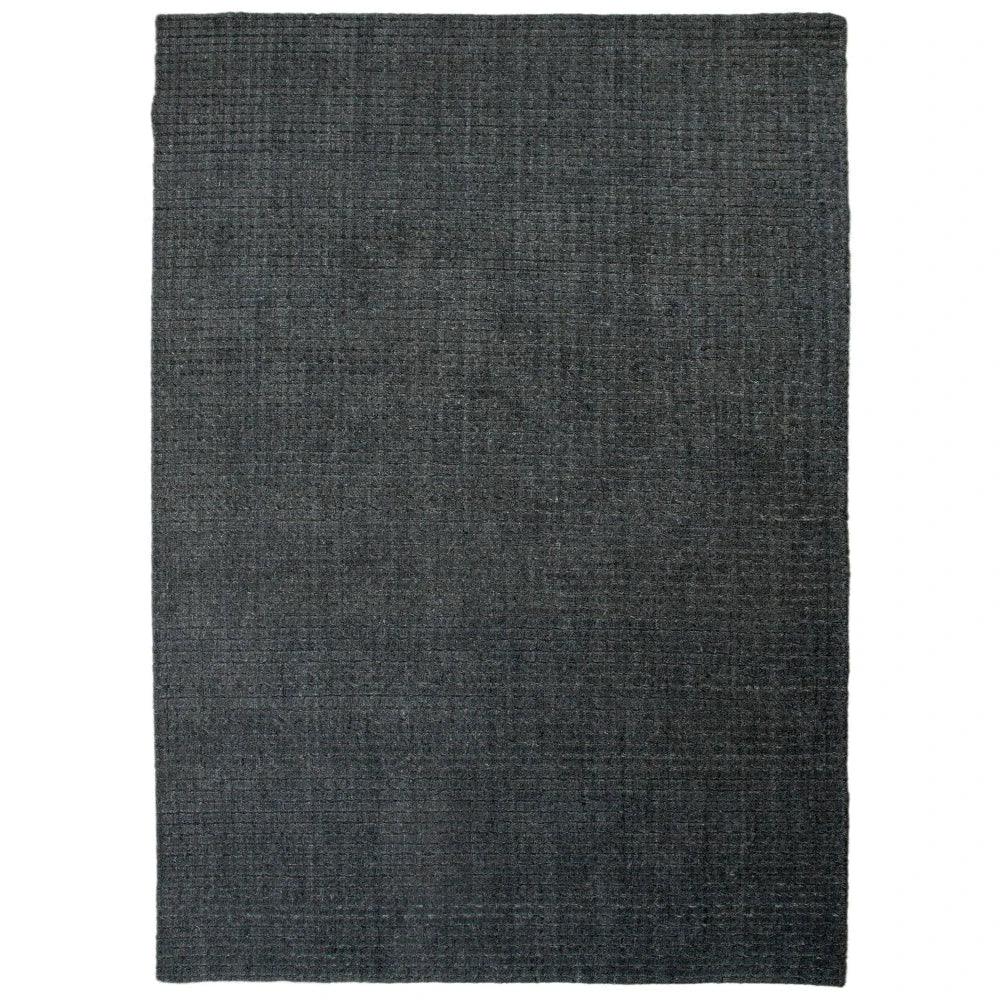 Corb Solid Charcoal Area Rugs For Living Room - LOOMLAN - LOOMLAN - Area Rugs