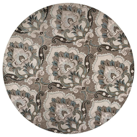 Cord Brown Round Area Rugs For Dining Room - LOOMLAN - LOOMLAN - Area Rugs