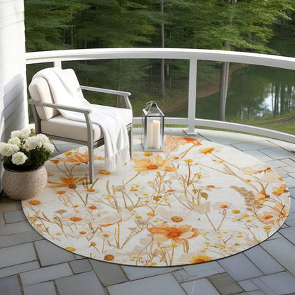 Cordela Ivory Washable Indoor - Outdoor Rug - LOOMLAN - LOOMLAN Rugs - Outdoor Rugs