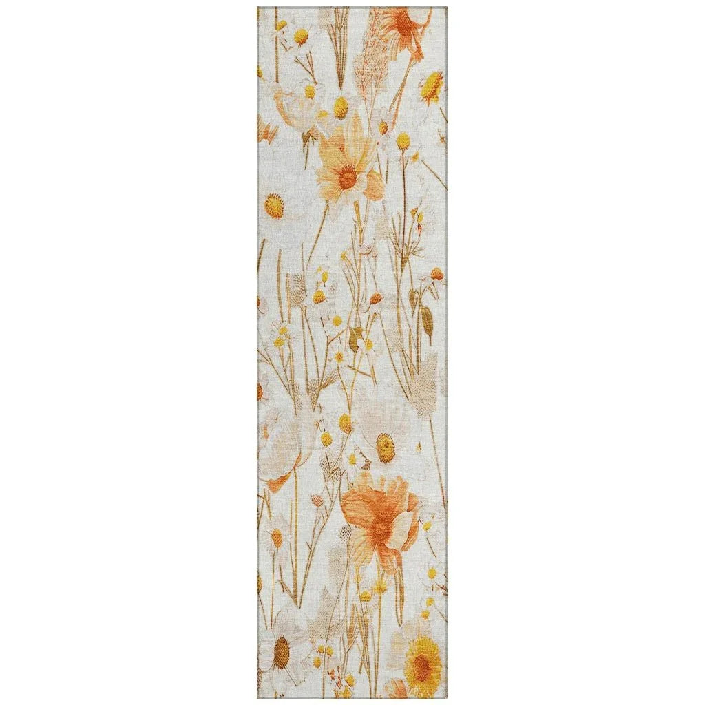 Cordela Ivory Washable Indoor - Outdoor Rug - LOOMLAN - LOOMLAN Rugs - Outdoor Rugs