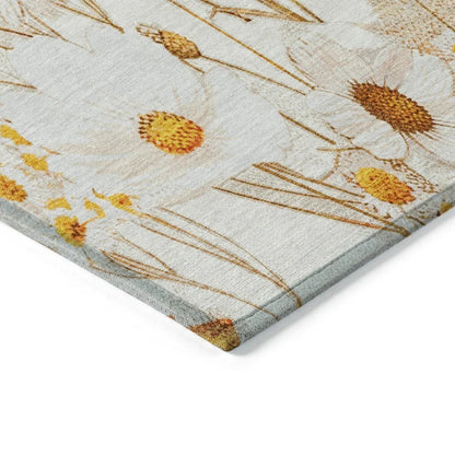 Cordela Ivory Washable Indoor - Outdoor Rug - LOOMLAN - LOOMLAN Rugs - Outdoor Rugs