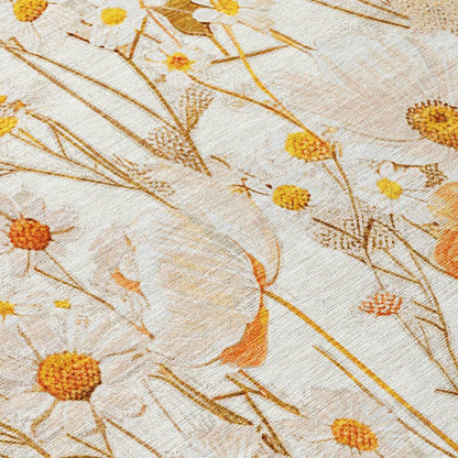 Cordela Ivory Washable Indoor - Outdoor Rug - LOOMLAN - LOOMLAN Rugs - Outdoor Rugs